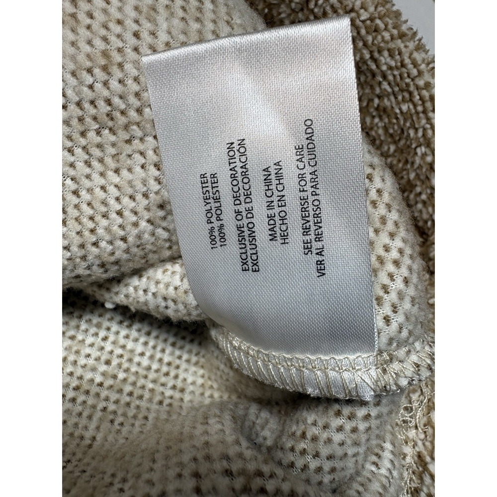 Eddie Bauer Womens Pullover Sweater Large Beige Button Neck NWT Cozy - Picture 7 of 14